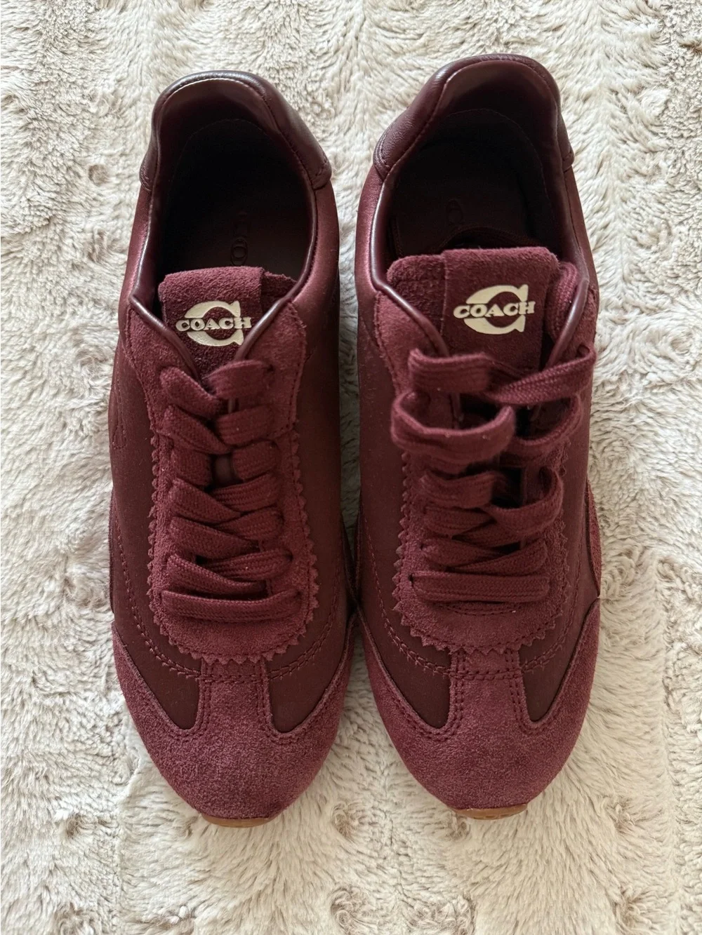 Coach Women’s Suede Flat Sneakers | New | No Box